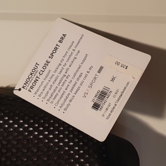 VS Knockout Front-Close Sport Bra - Picture 3 of 6